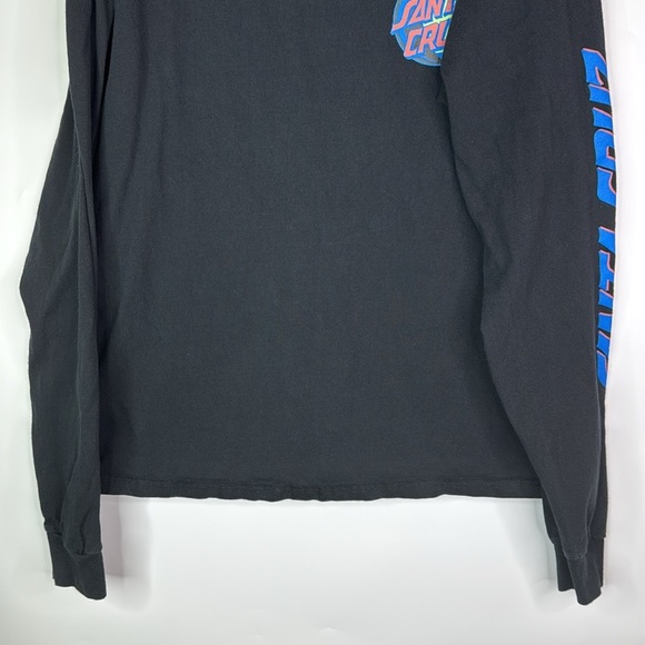 Santa Cruz Black Long Sleeve Crewneck Sweatshirt Large - Picture 4 of 9